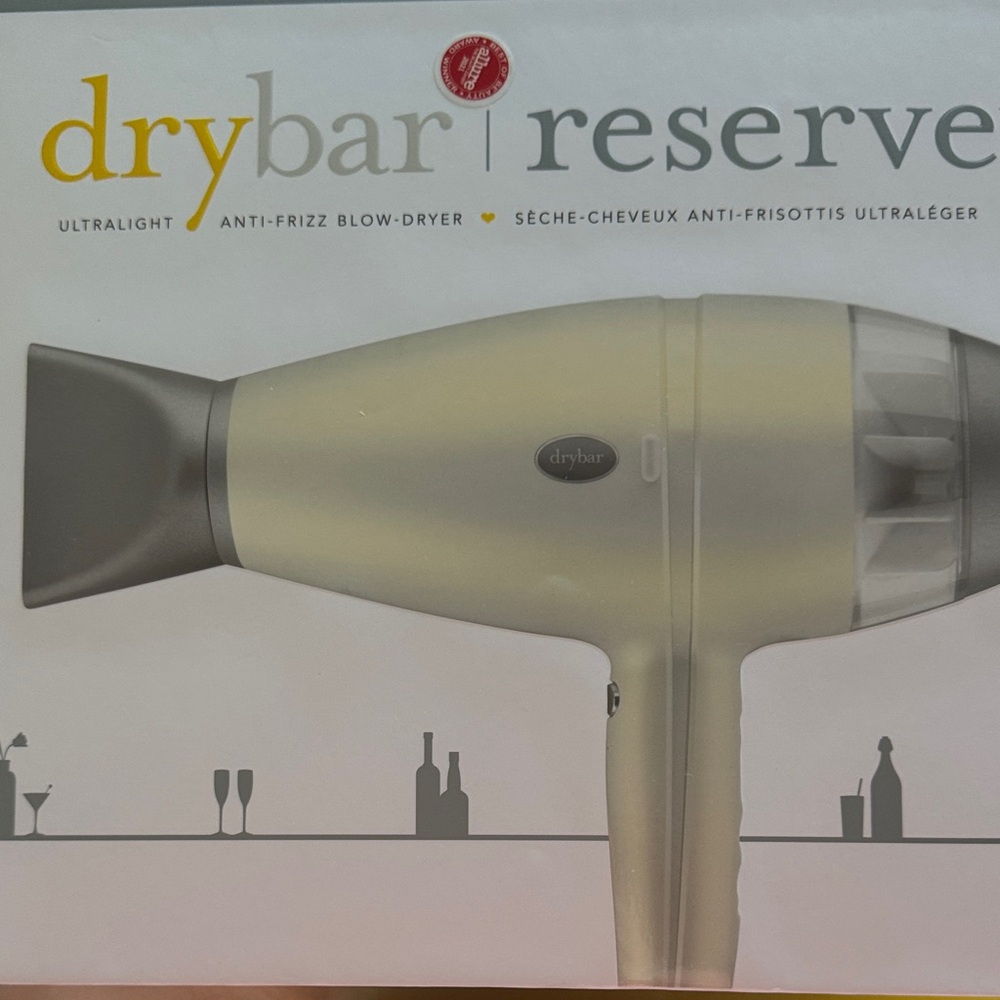 Drybar Ultralight Blow Dryer in Silver and White